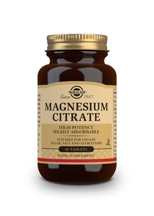 Solgar Magnesium Citrate 200 Mg 60 Tablet