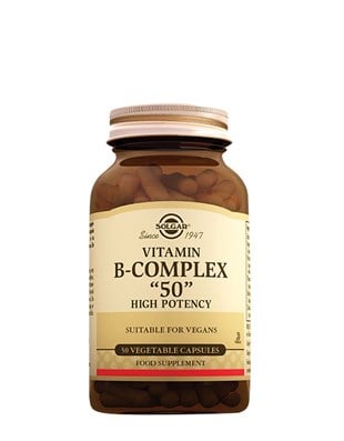 Solgar Vitamin B Complex 50 mg 50 Kapsül