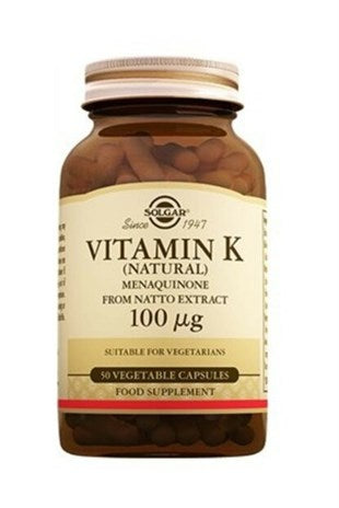 Solgar Vitamin K2 100 mcg 50 Vegetable Kapsül