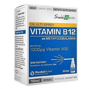 Suda Vitamin B12 Dil Altı Spreyi 10 ml