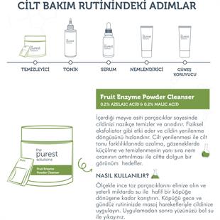 The Purest Solutions Fruit Enzyme Powder Cleanser 55 gr - Meyve Asitleri Içeren Toz Temizleyici