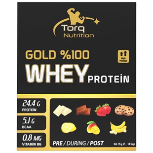 Torq Nutrition Gold Whey Protein 35 gr x 14 Saşe - Çilek