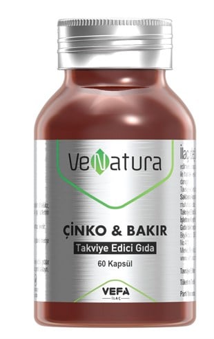 Venatura Çinko & Bakır 60 Kapsül