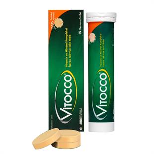 Vitocco Vitamin ve Mineral Kompleksi İçeren Takviye Edici Gıda 15 Efervesan Tablet