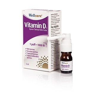 Wellcare Vitamin D3 1000 IU 5 ml
