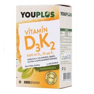 Youplus Vitamin D3 K2 Damla 20 ml